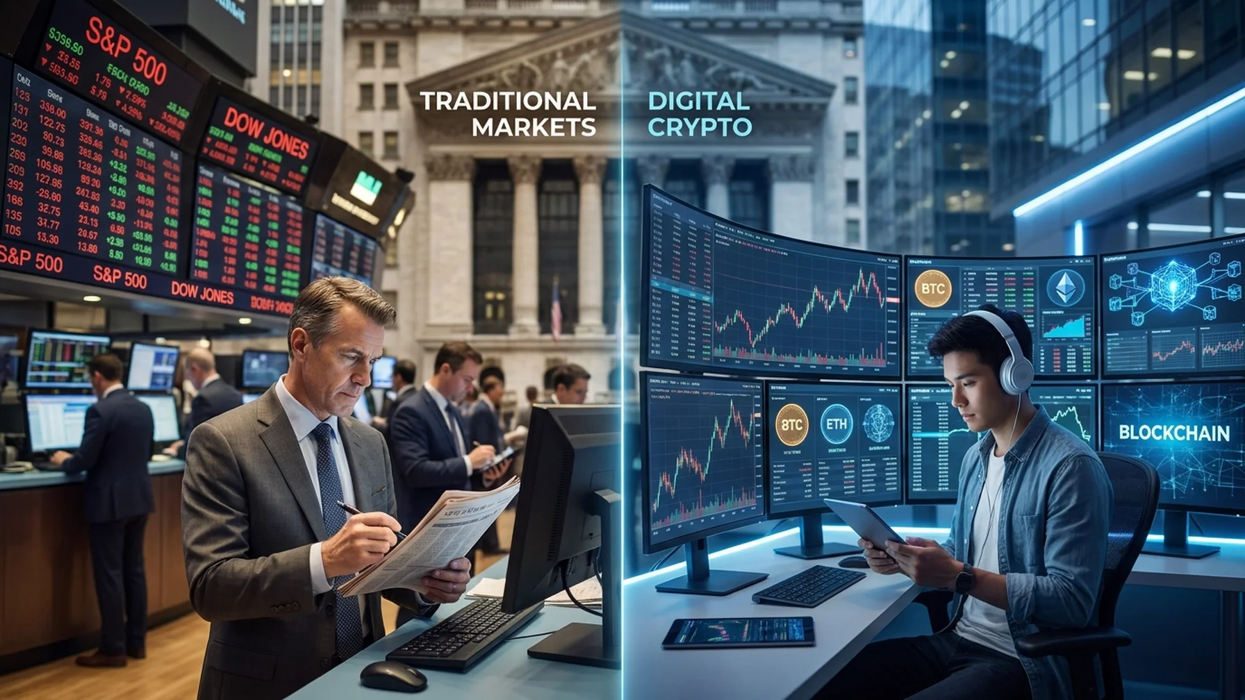 Comparison: Stocks vs Crypto
